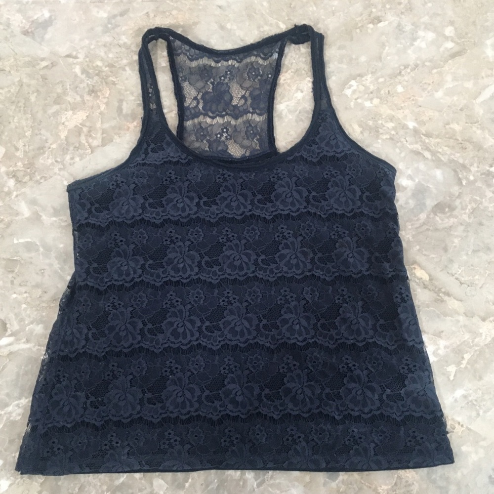 Abercrombie Lace Racerback Tank